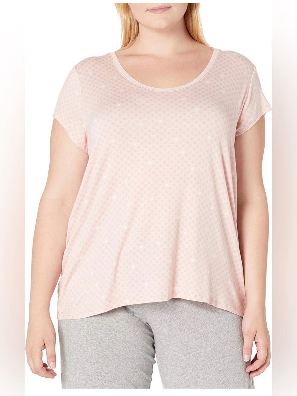 Hue Women's Sleepwell Pajama Sleep Top, Made with Temperature Control-SIZE S